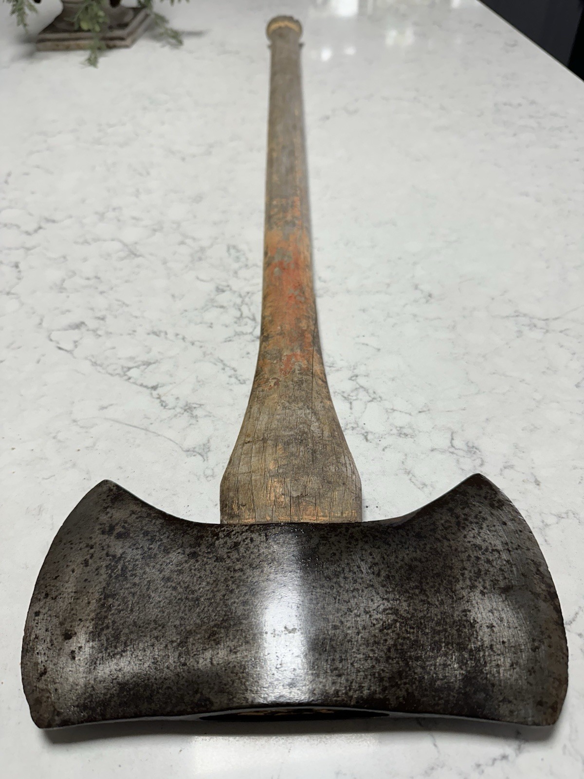 True Temper Vulcan Kelly Works Double Bit Axe 35” Wood Handle 5 Lb Vintage