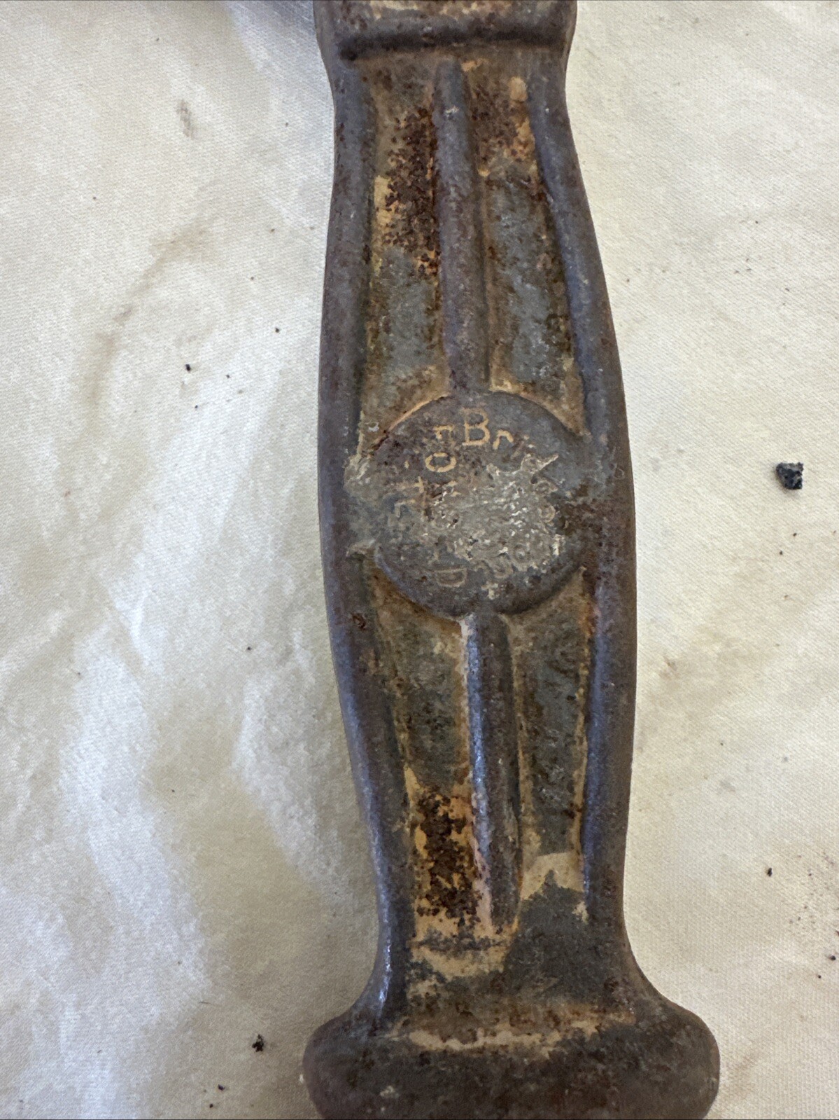 Antique Cast Iron Slide Hammer Nail Puller No. 53 ~ Bridgeport HDWE MFG