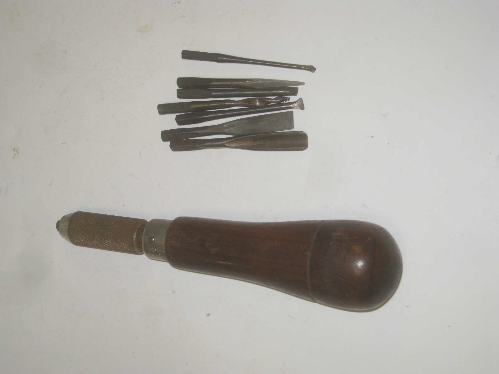 Vintage GOODELL PRATT CO Hollow Handle Multi Tool Set with 7Tools