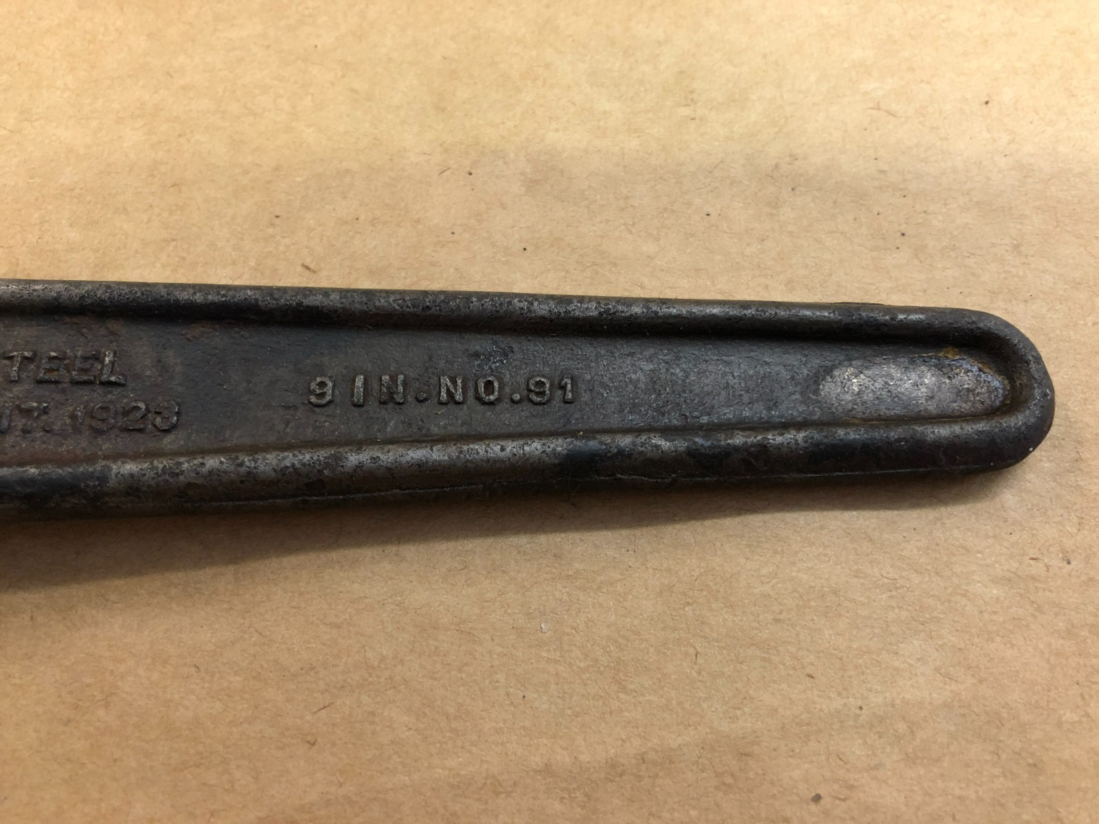 Unique Vintage Polly Gellman 9″ No. 91 Adjustable Wrench Tool