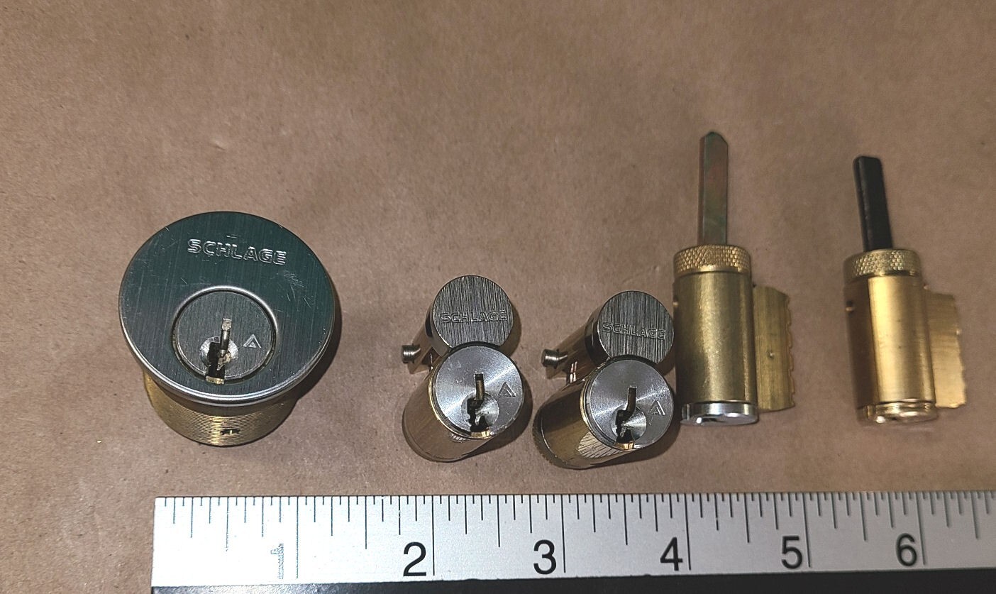 Schlage door locks KIK cylinders & mortise cylinder – 5 locks for 1 price