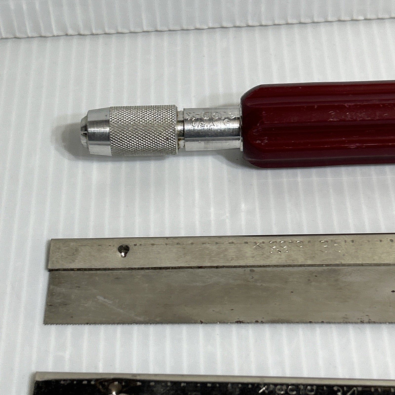 X-acto Xacto Razor Saw Set 1 Handle 2 Blades 34 & 35 No. 53-ST Vintage USA