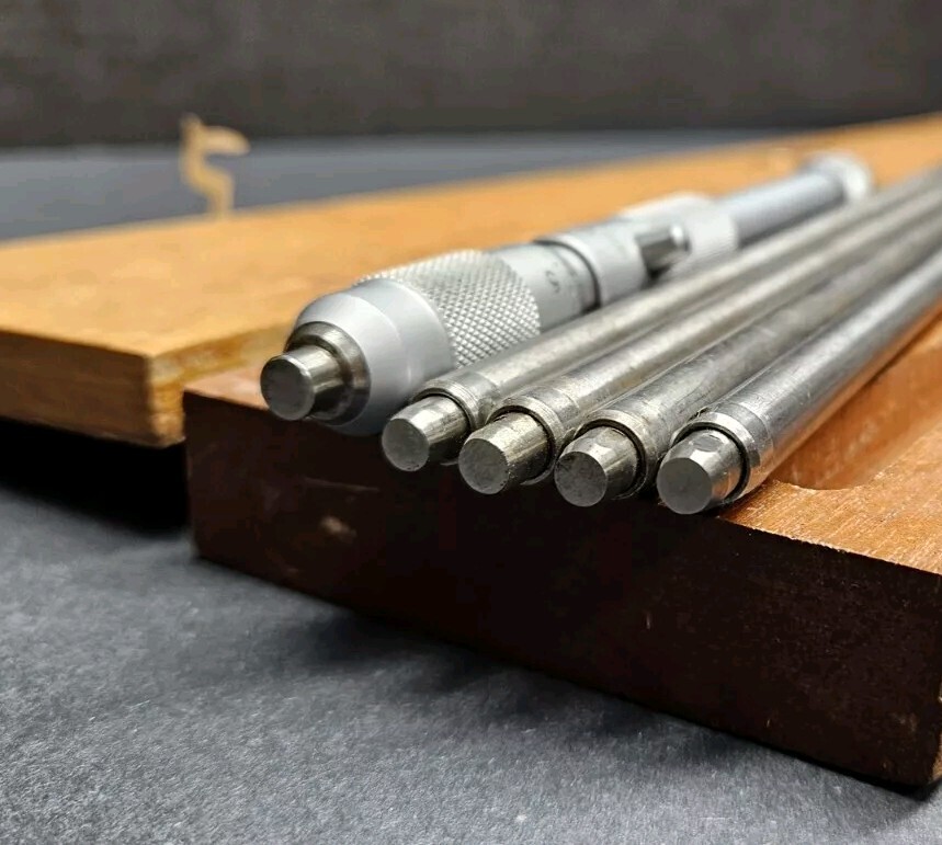 Starrett No. 124 C Solid Inside Micrometer 8″ – 38″ Machinist 0.001″ Graduations