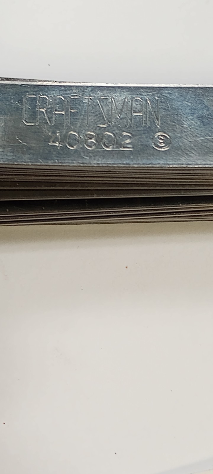 LOT OF 2 Craftsman 40802 Offset Feeler Gauge Made in USA SAE & Metric