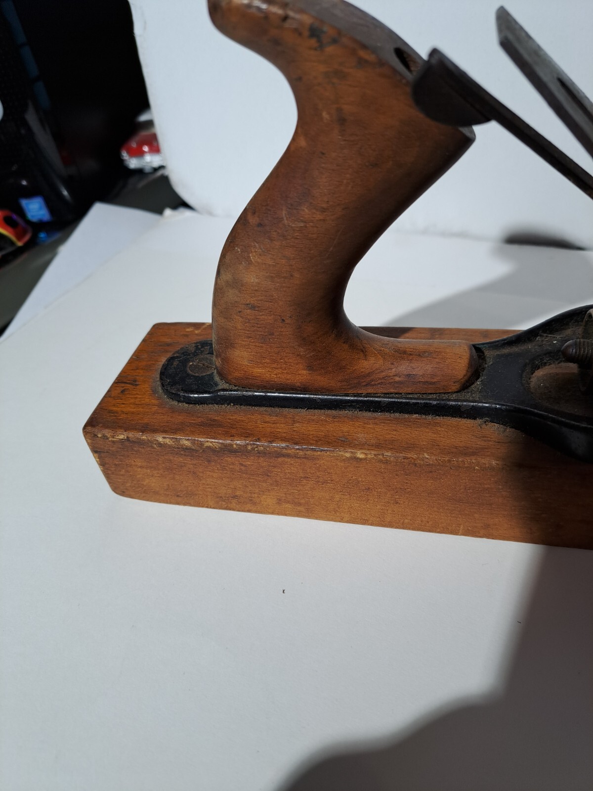 ANTIQUE BAILEY WOOD BOTTOM WOOD PLANE 14 1/2″ GRAMPA CORE PRIMIATIVE