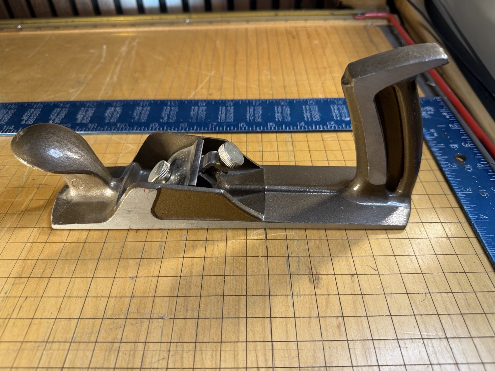 Vintage Craftsman No. 3740BL Aluminum Hand Smoothing Plane 4-Edge Blade COMPLETE
