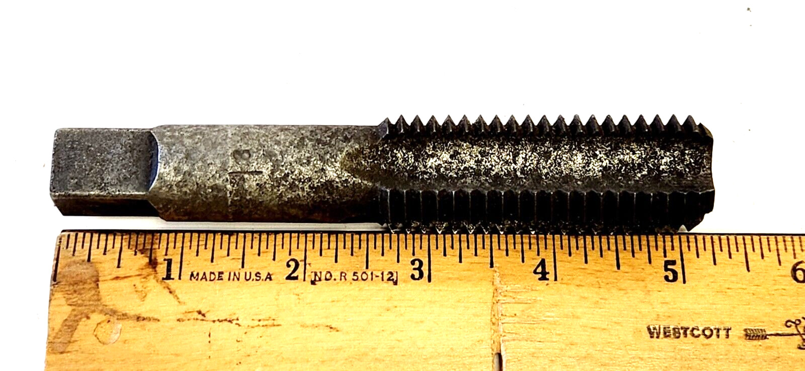 VINTAGE-BAY STATE & UNKNOWN TYPE 1″-8 x 5-1/8 OAL x 1/2 SHANK-BOTTOM & PLUG TAPS