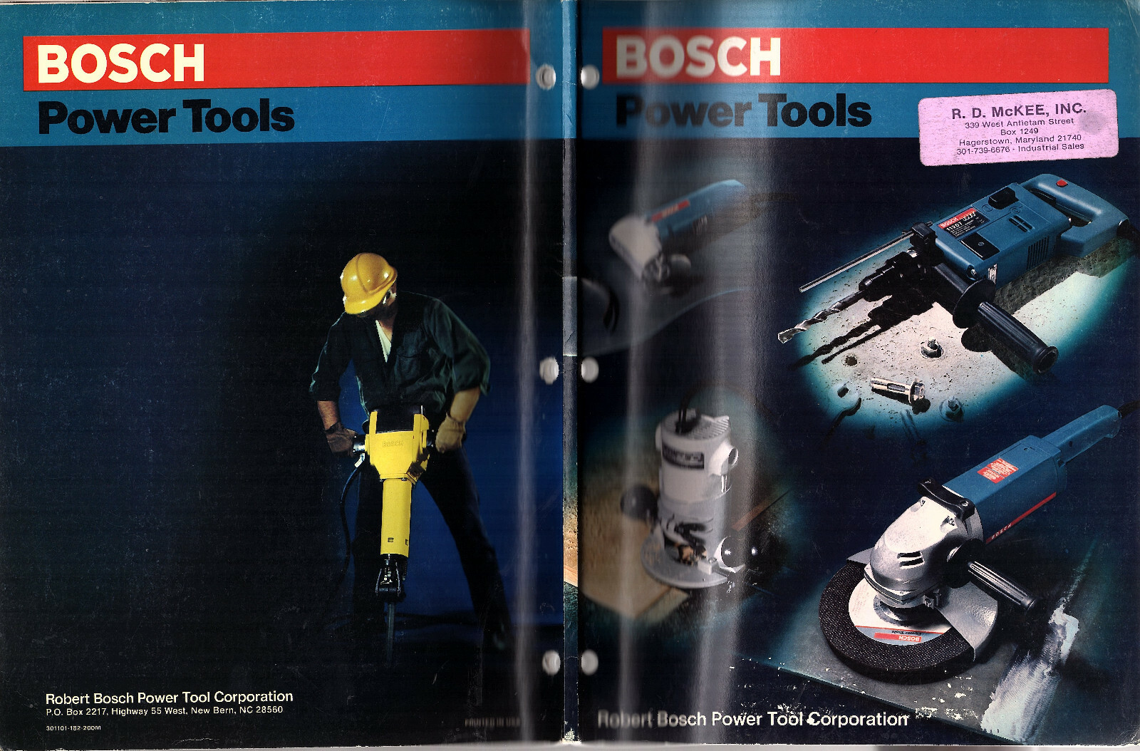 Power Tools Vintage 1982 Catalog Robert Bosch Corp Drills Saws Hammers Planers