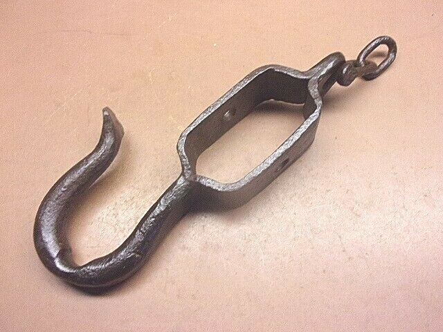 Antique Hand Forged Logging Hook Harness 12″ Blacksmith Made Unique Piece!