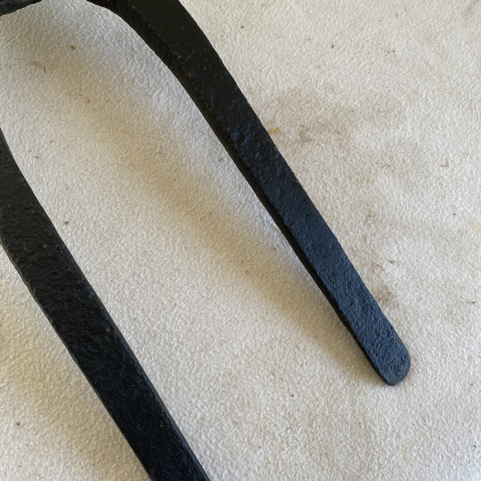 Antique Hand Forged Bident Hoe/ Two Pronged Antique Hoe