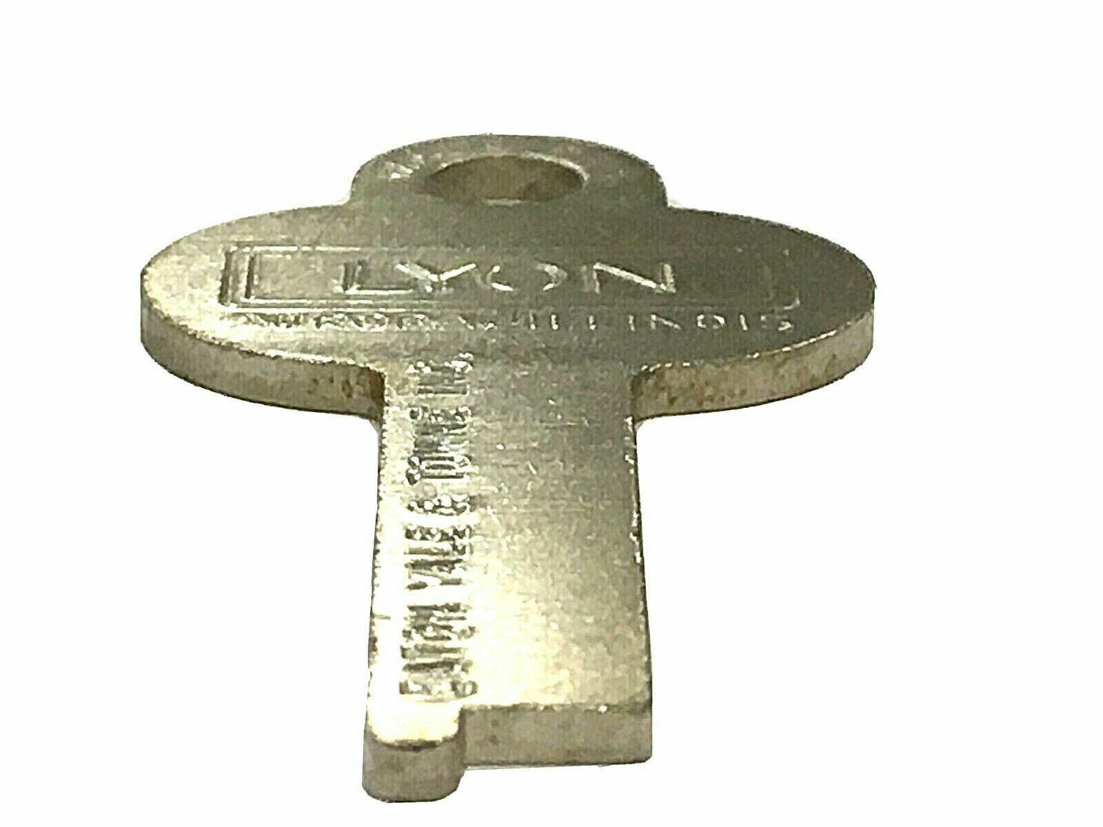 1 OEM Lyon Yale and Towne Flat Steel Key Blank Safe Deposit Box Keys Blanks