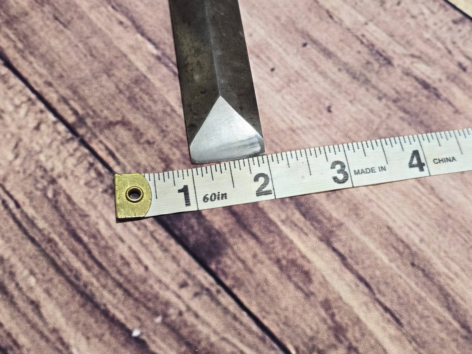 #85 1885 1900 Vtg Jennings & Griffin 1” Framing Bevel Back Wood Socket Chisel