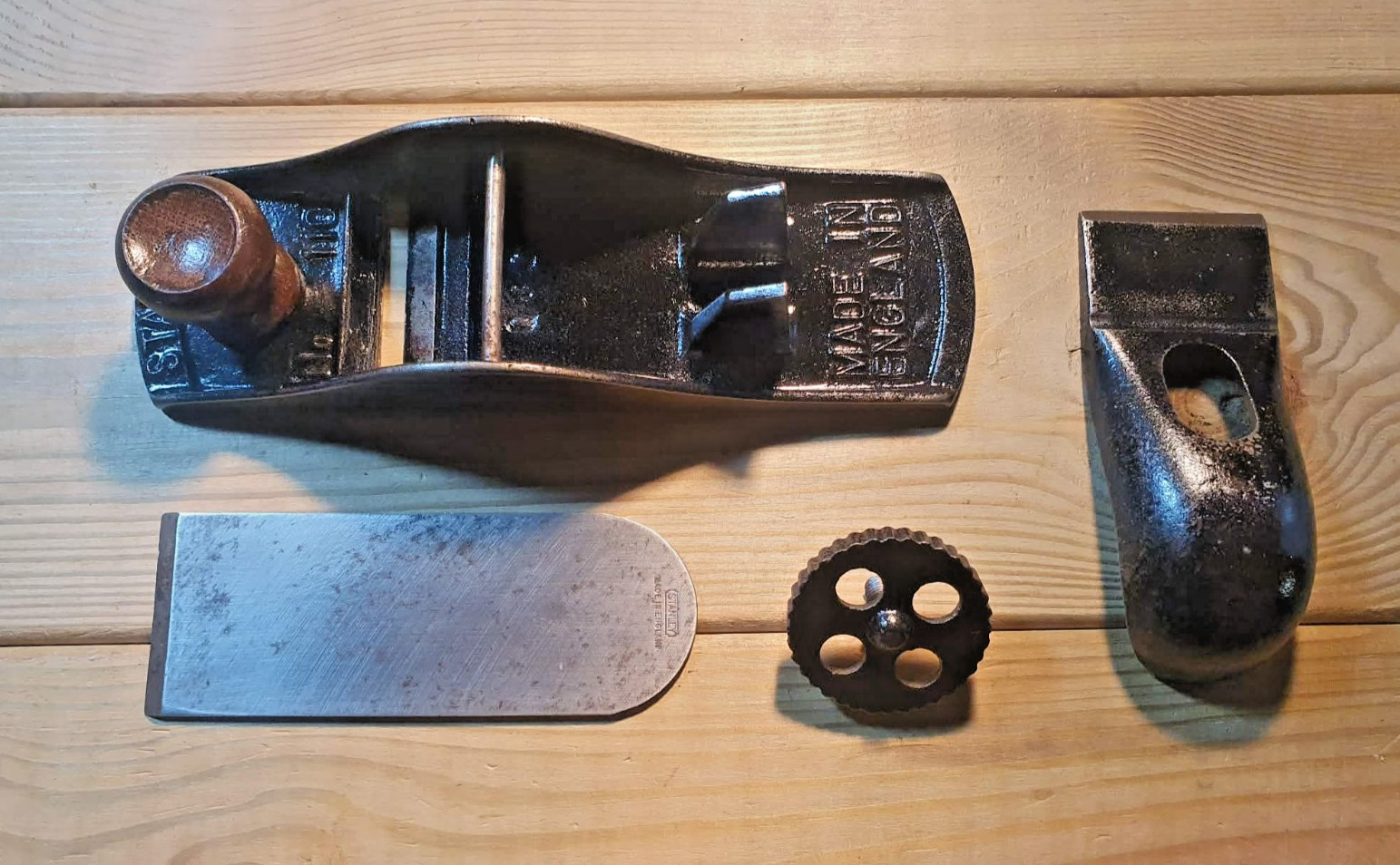 Vintage Stanley No 110 Block Plane Old Woodworking Hand Tools Carpentry Tool