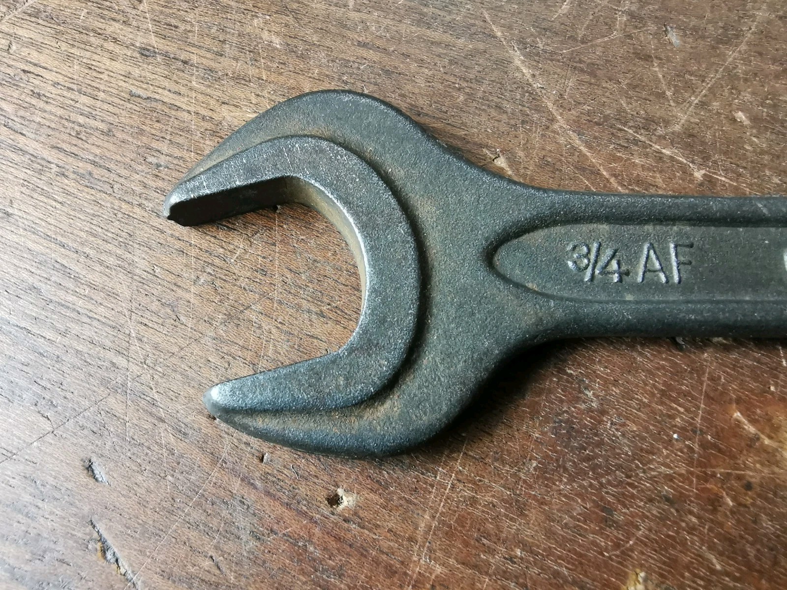 Vintage Gedore No. 895 spanner 3/4AF X 5/8AF 171mm long for classic car toolkit.