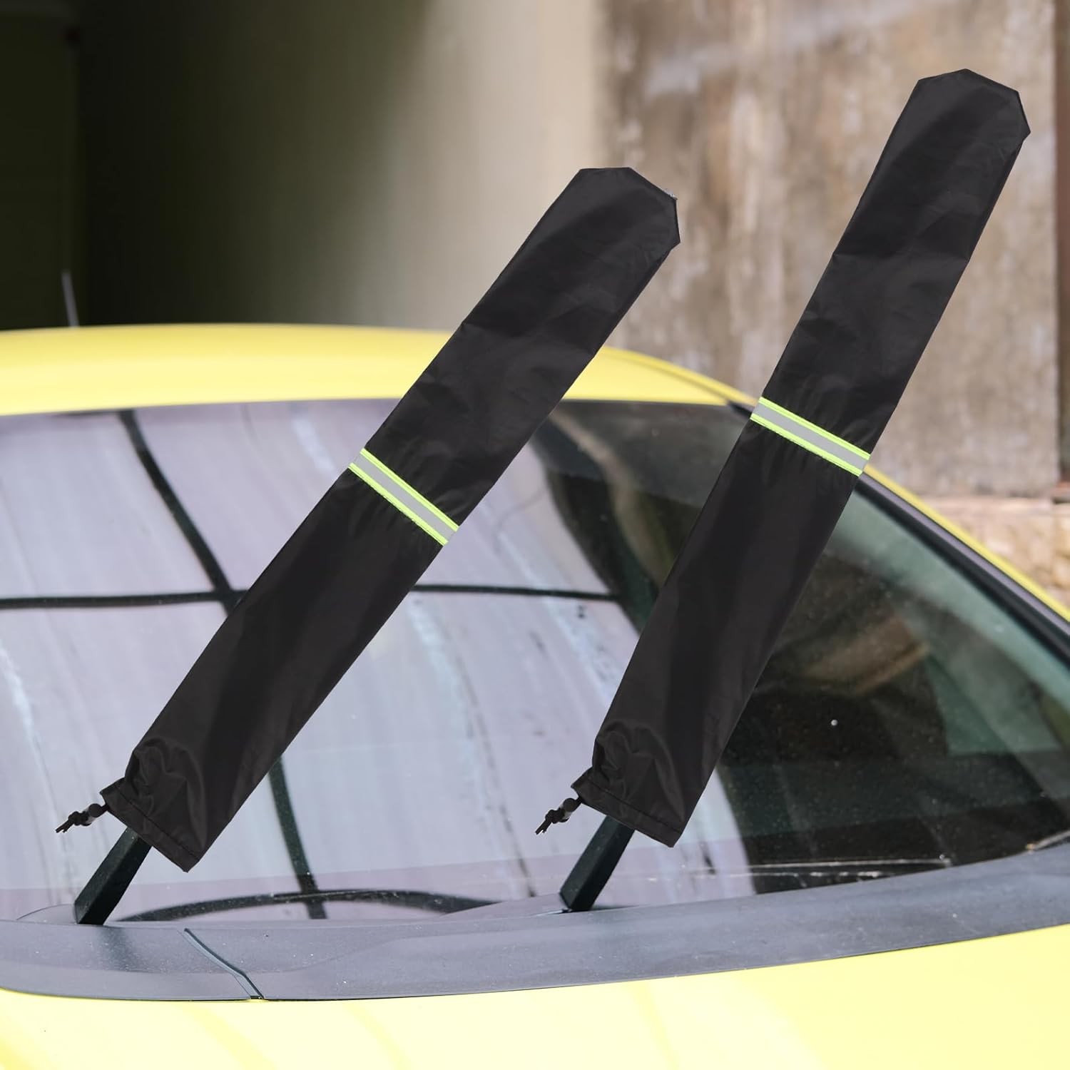 2Pcs Wiper Blade Protectors, 25.5×3.9in Polyester Car Windshield Wiper Covers