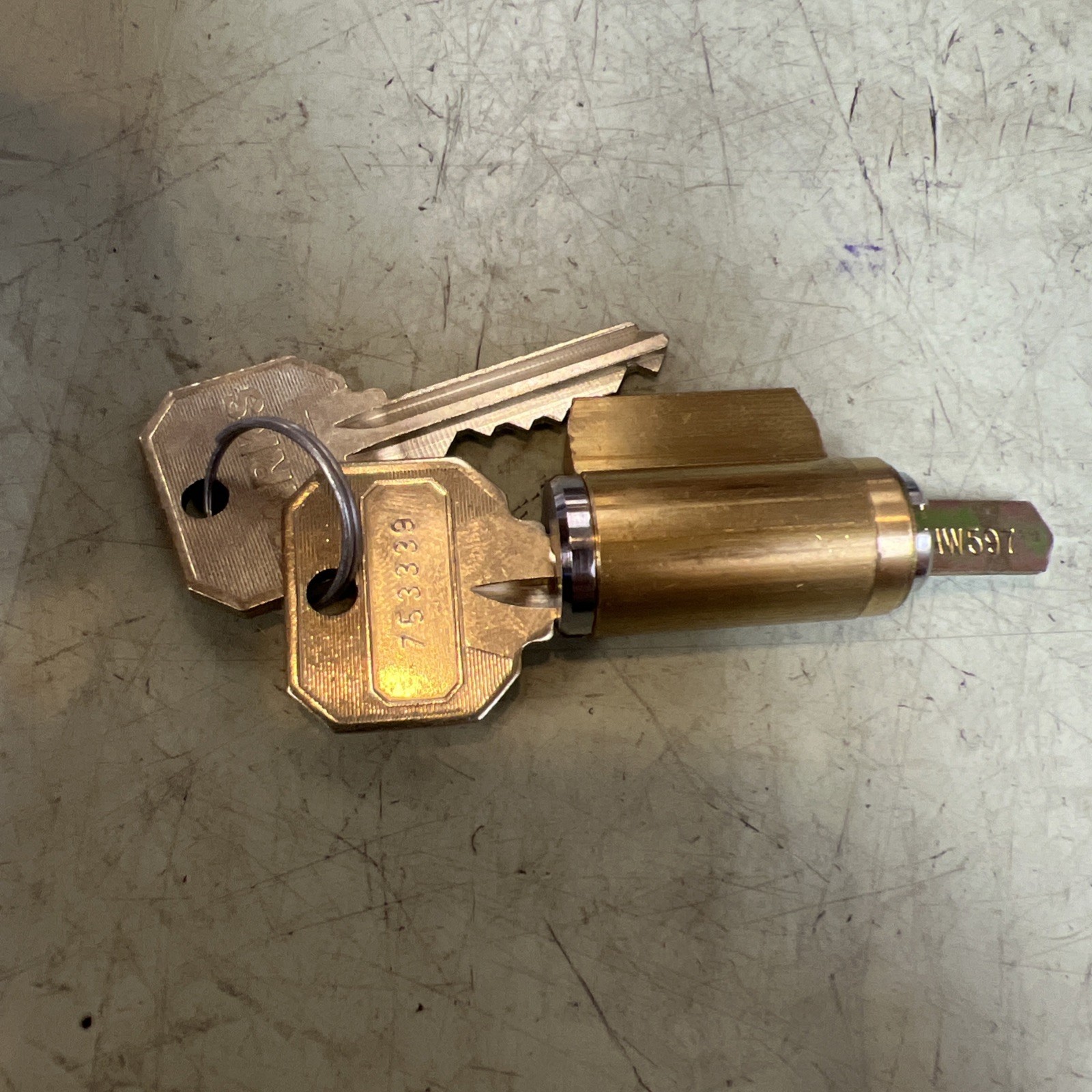 Marks Kik Cylinder For Trilogy Alarm Lock With Two Keys Locksport
