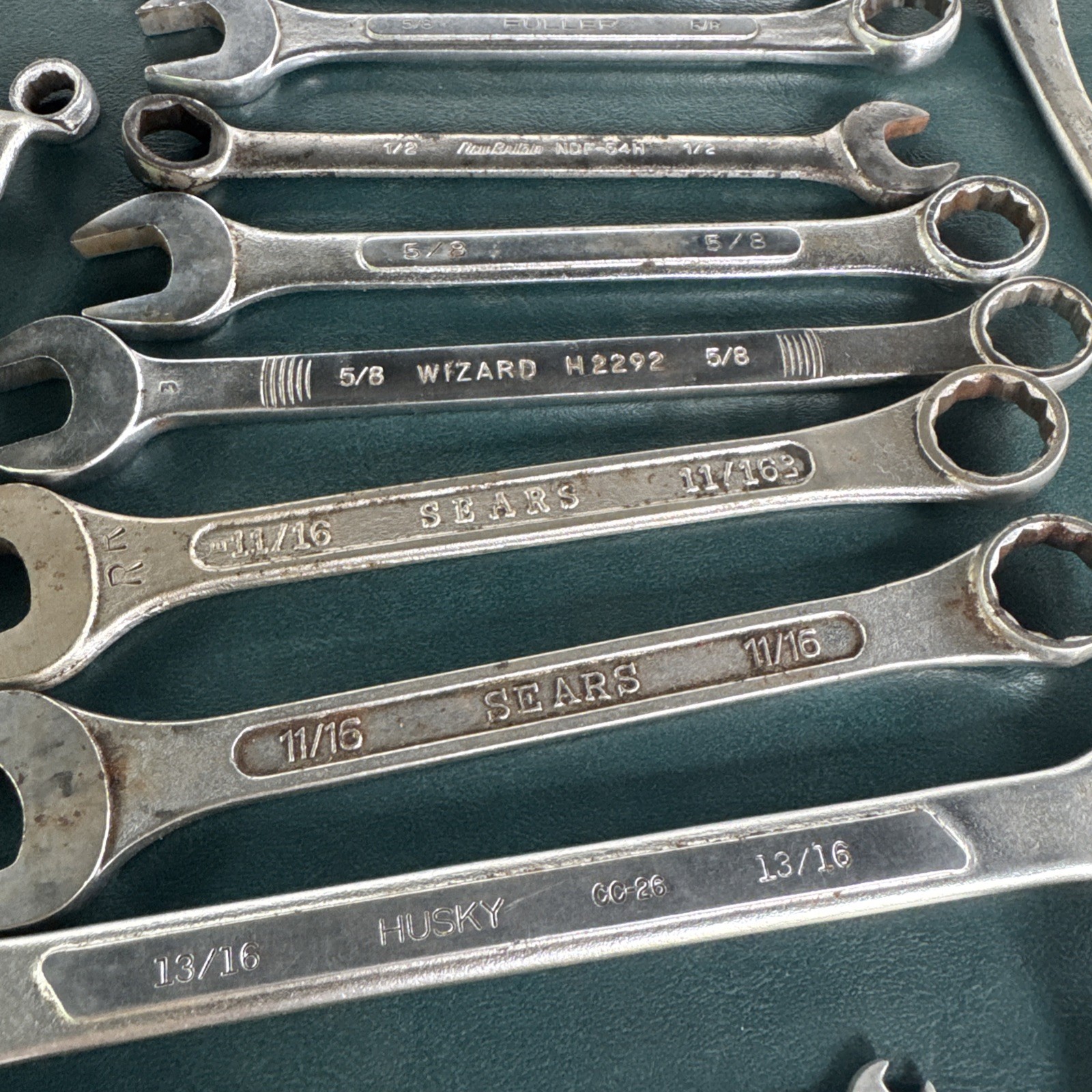Vtg Double Box & Combination Wrench Lot 15pcs USA And 2 Other Quality Japan Chin