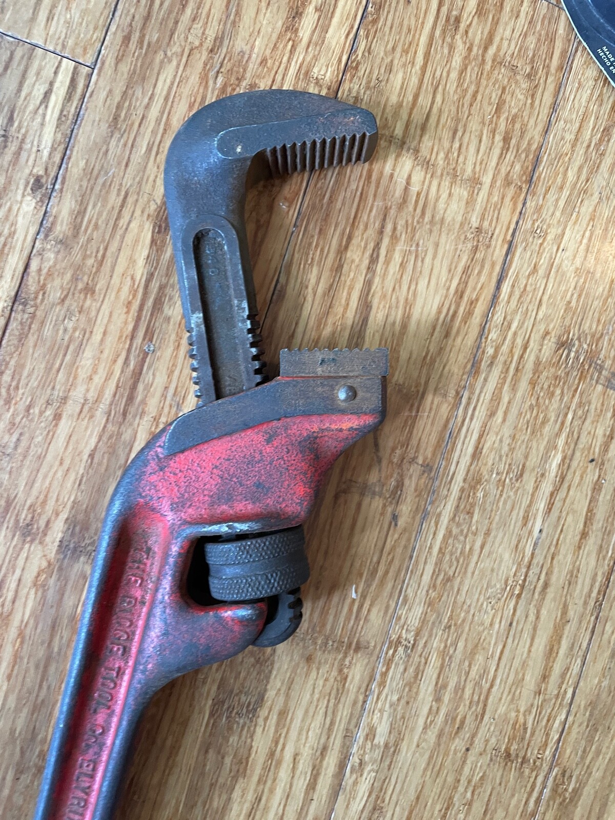 Vintage Ridge Tool Company Rigid E-18 Offset Heavy Duty Pipe Wrench Elyria OH