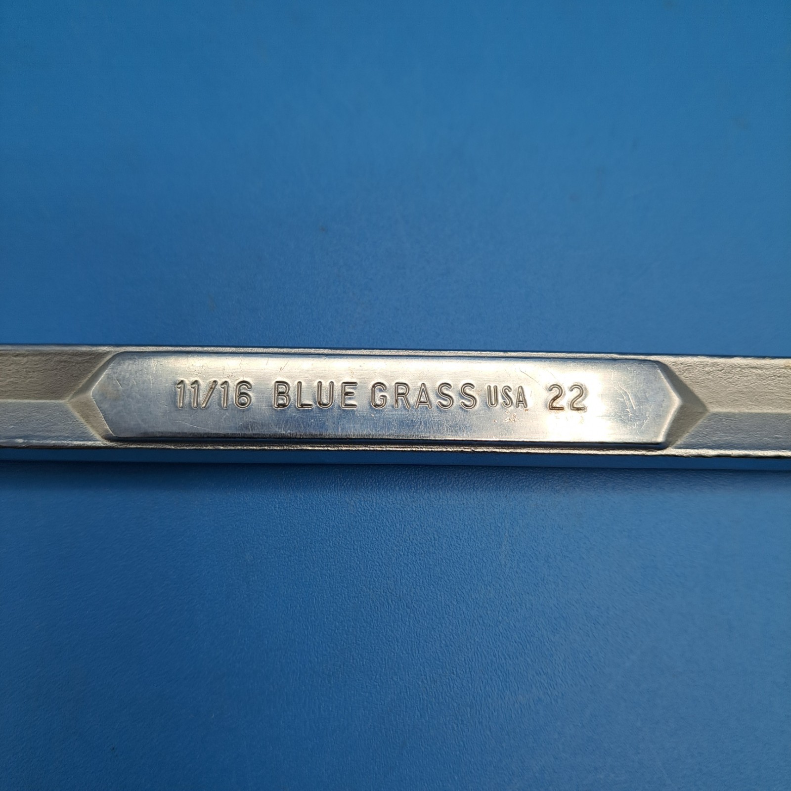 Vintage Blue Grass 11/16″ Combination Wrench, No 22, Made in USA