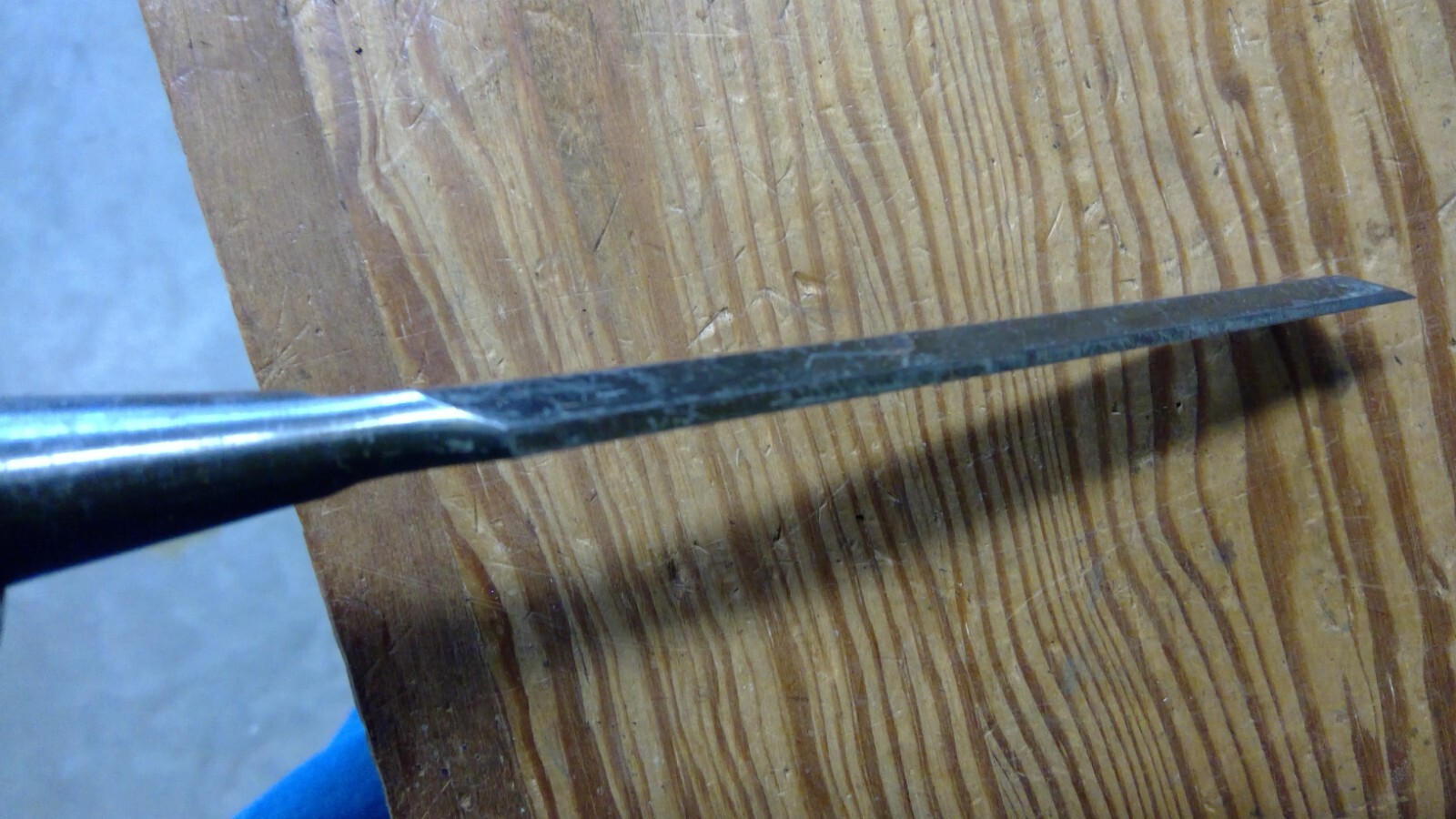 VINTAGE MICKY 19MM 3/4″ STEEL RESIN HANDLE BEVEL EDGE CHISEL TOOL MADE IN JAPAN