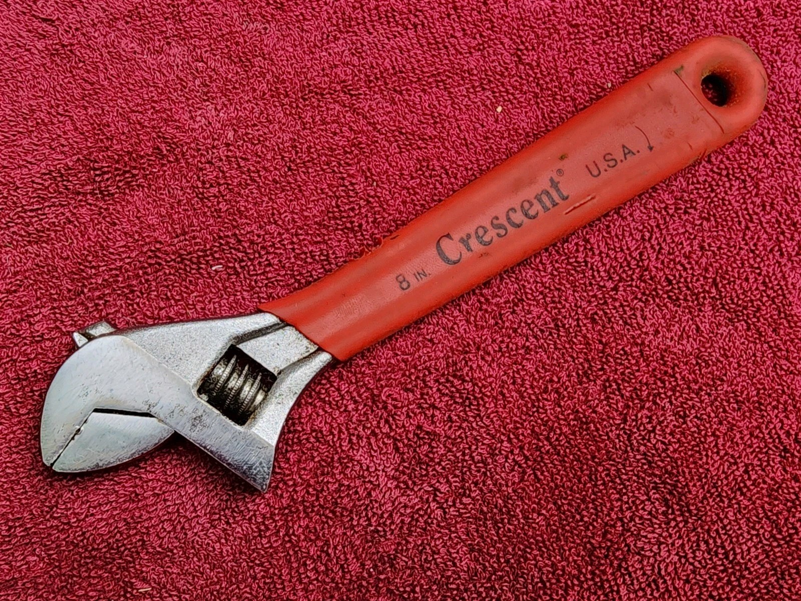 Crescent USA 8″ Red Cushion Grip Adjustable Wrench #2