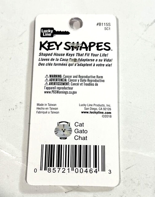 Fun Keys Blanks Cat Flowers Wine Skull (4-Pack)