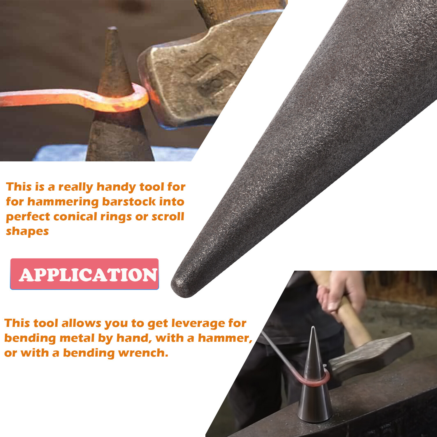 Blacksmith Anvil Mandrel Metal Forming Cone 1″ Hardy Tool