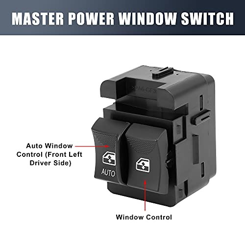 Replacement Driver Master Power Window Switch for Chevy Express 1500 2500 3500 0
