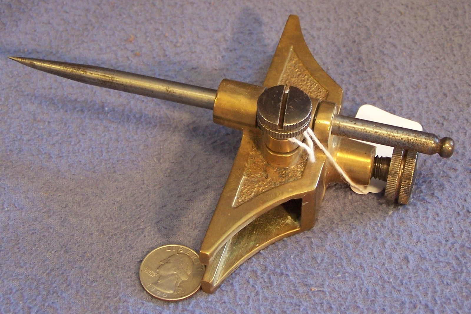 pair of MASSIVE 5 inch wide Decorative Brass Trammel Points
