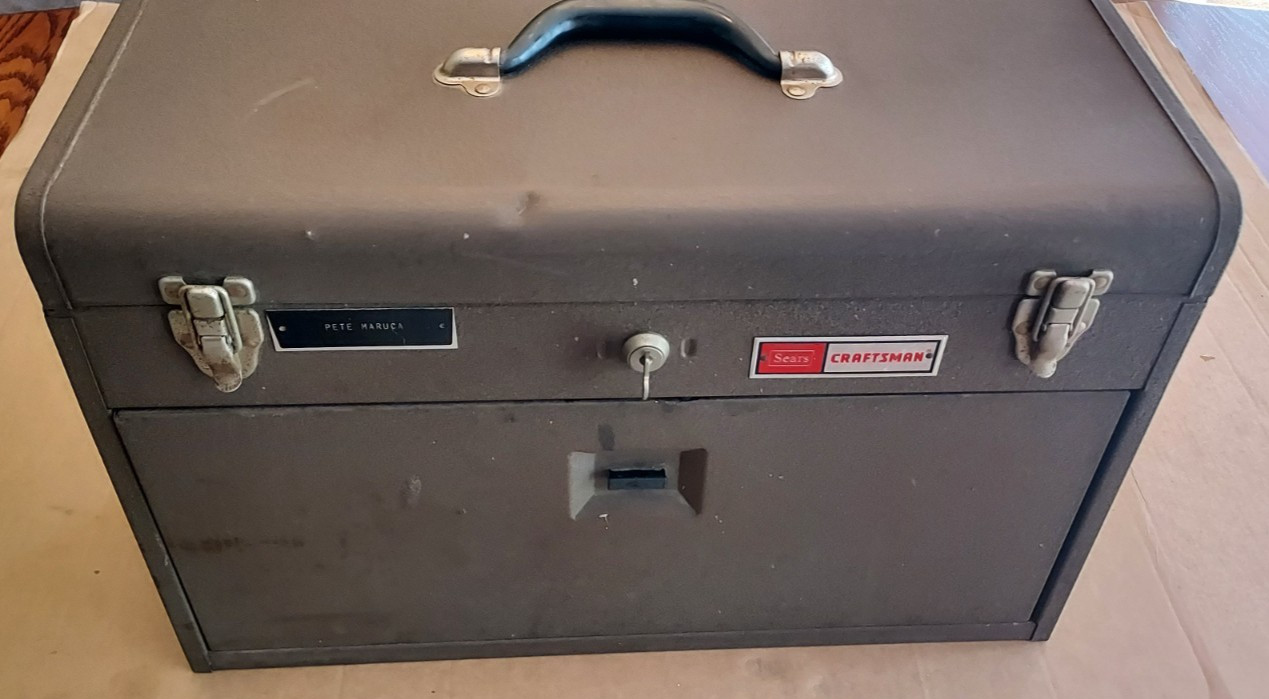 Vintage Craftsman (Kennedy 520) 20″ 7-Drawer Machinist Tool Box with key. USA