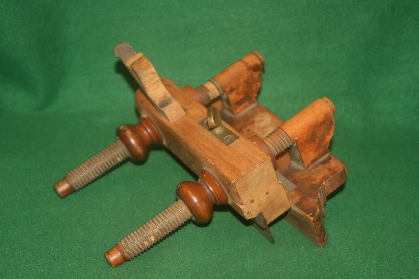 Antique Ca1847-1852 HALL CASE & CO, COLUMBUS Screw Arm Filletster Plane INV#JW14