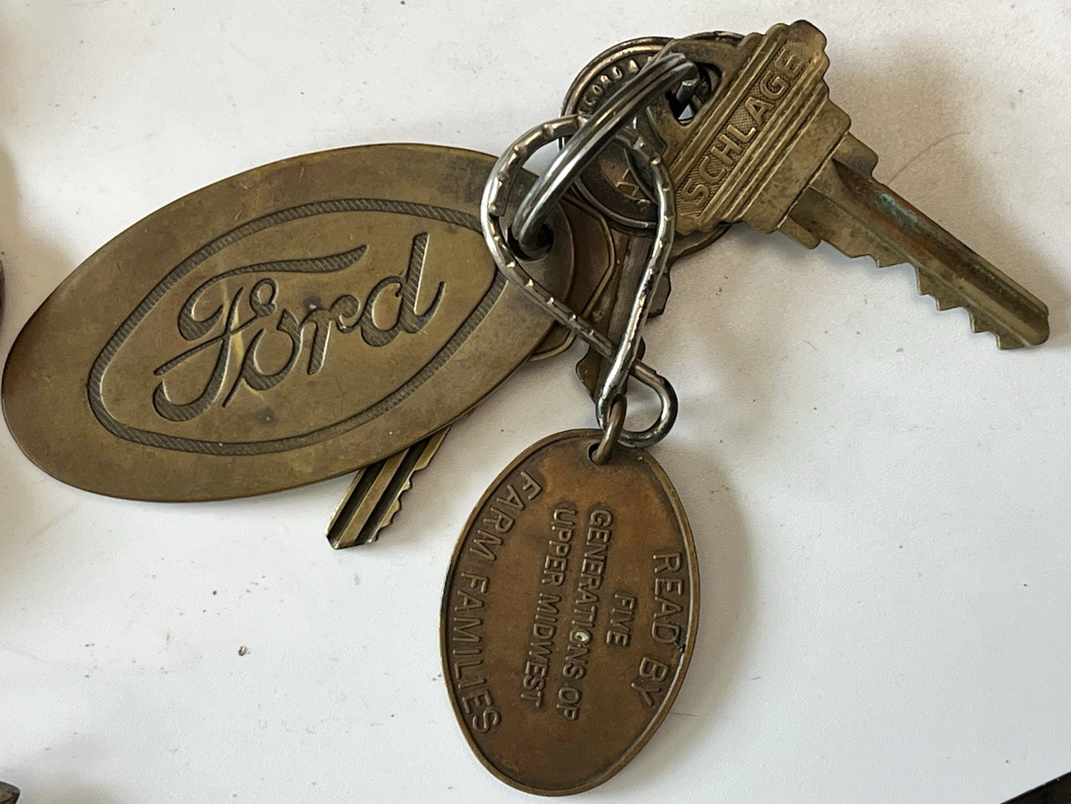 HUGE Vintage Key Padlock LOT Metal Brass Tags Yale Ford IH Master Hudson Hansen