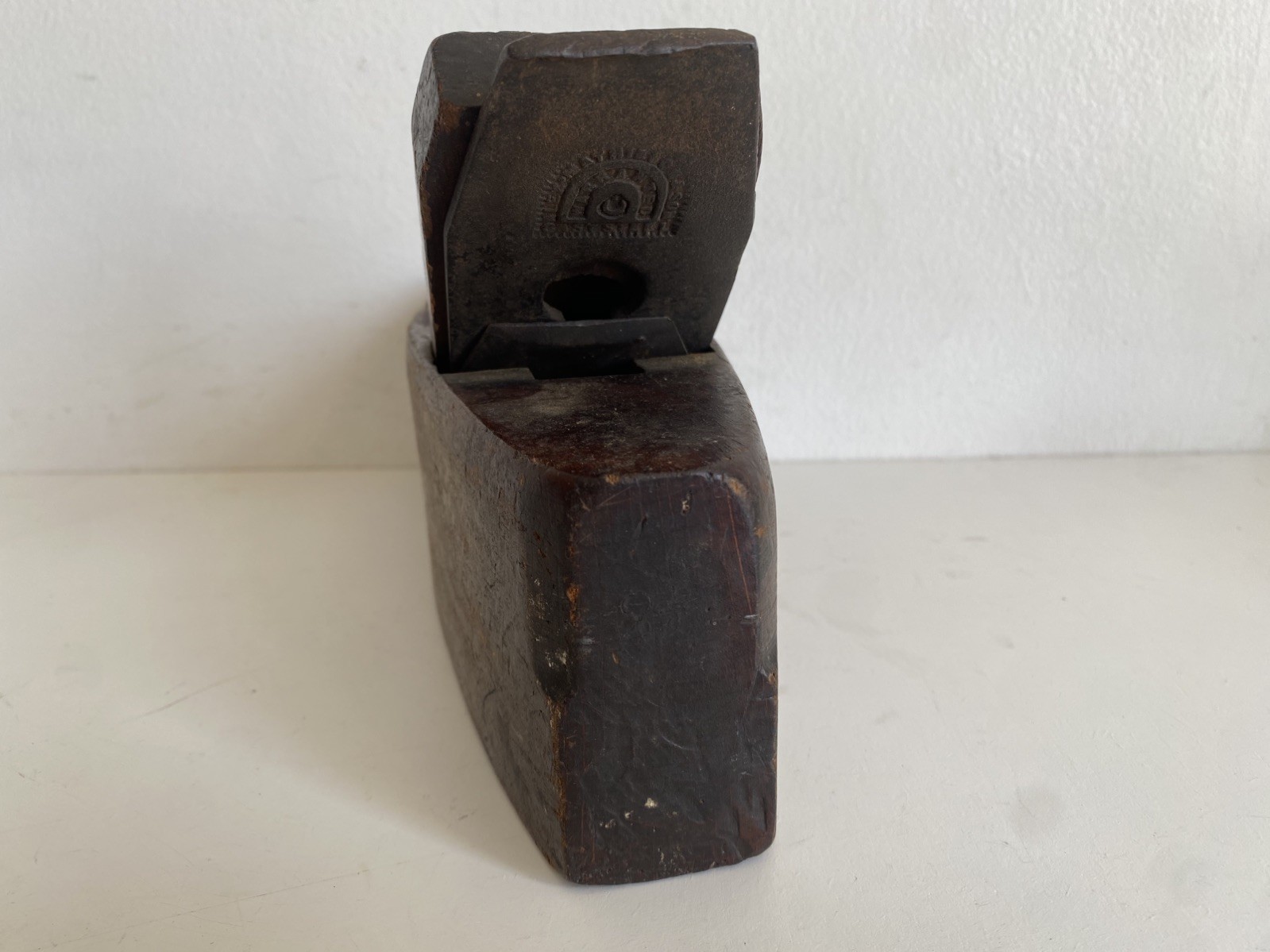 Vintage Wood Coffin Smoother Plane Warranted Cast Steel