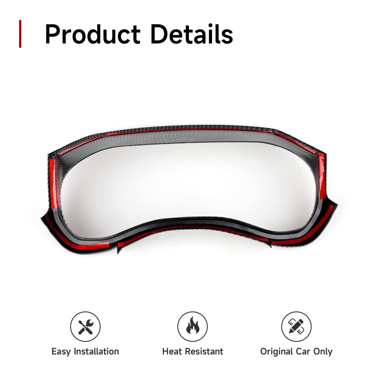 Car Dashboard Meter Frame Trim Decals for 2019-2026 Dodge Ram 1500 2500 3500 …
