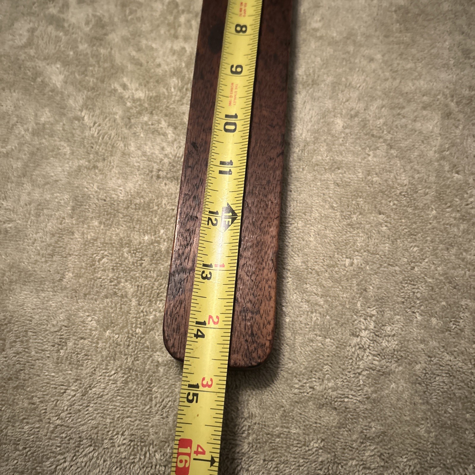 Antique Large Bevel Square Wooden Handmade Primitive 13”x15”