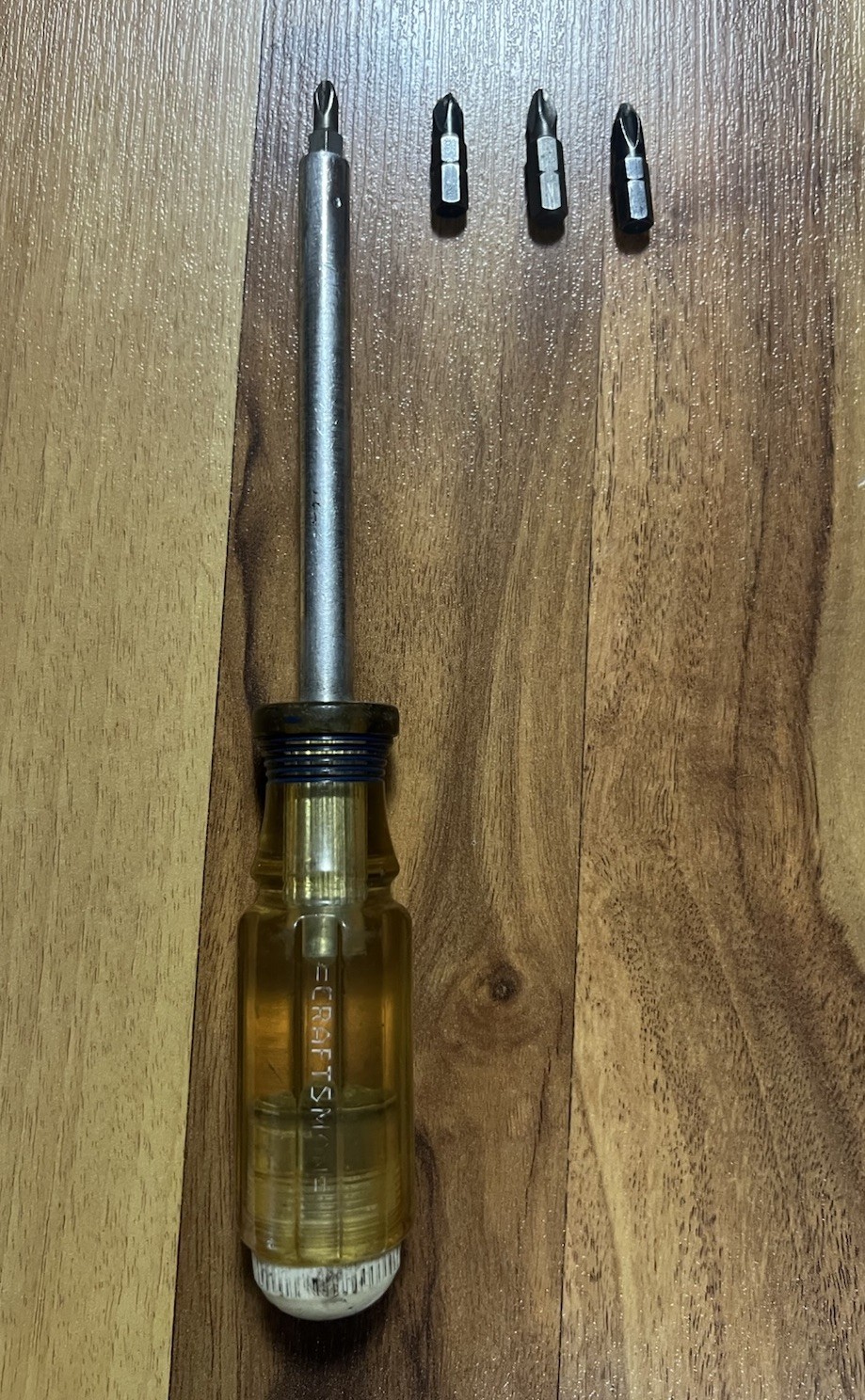 Vintage Craftsman Magnetic 1/4″ Bit Driver w/ Cap 41467 WF USA FREE SHIPPING