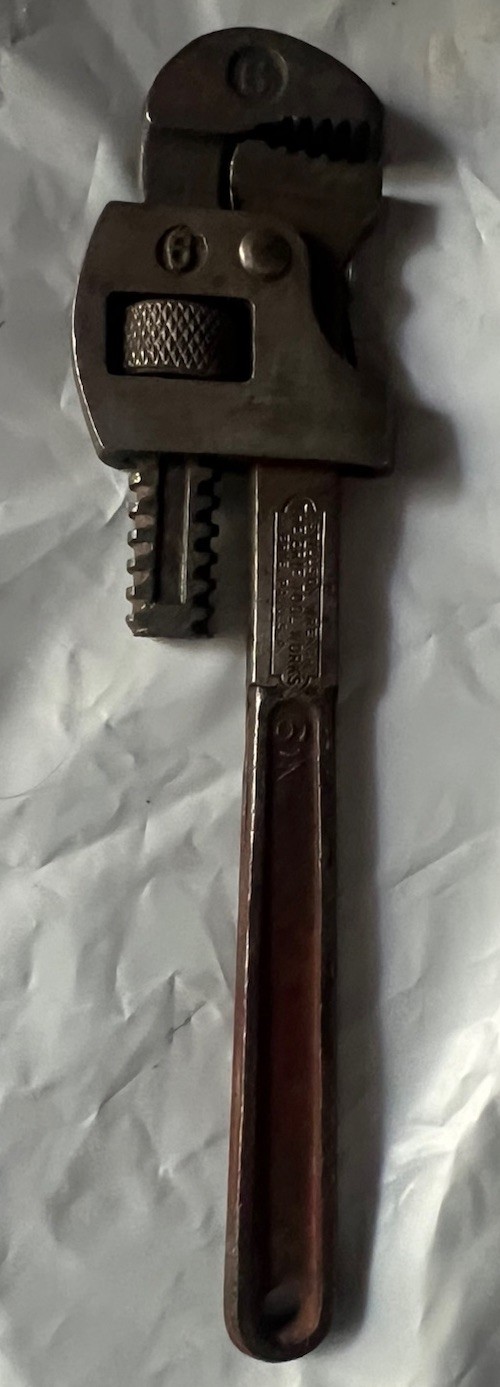 Vintage Stillson 6″ Pipe Wrench “The Erie Tool Works” Erie, PA Made In USA