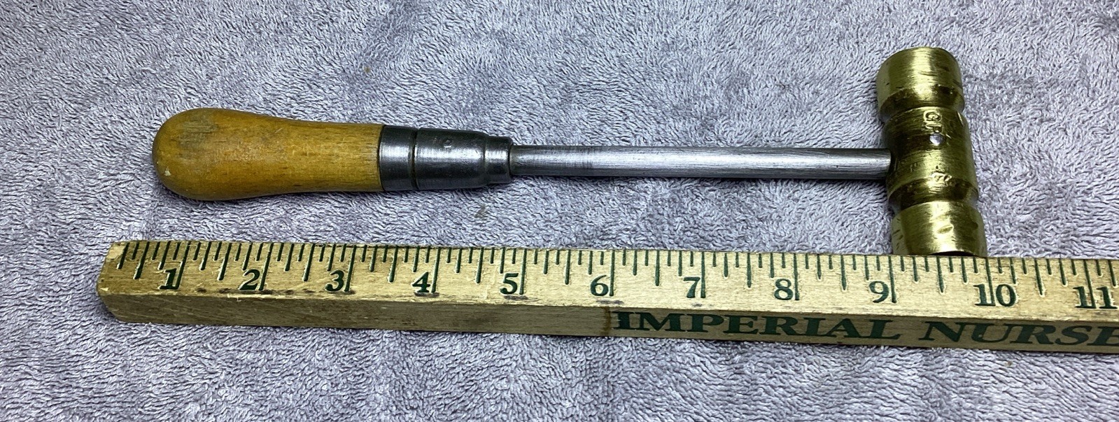 VTG. BRASS MACHINIST, GUNSMITH, JEWELER HAMMER