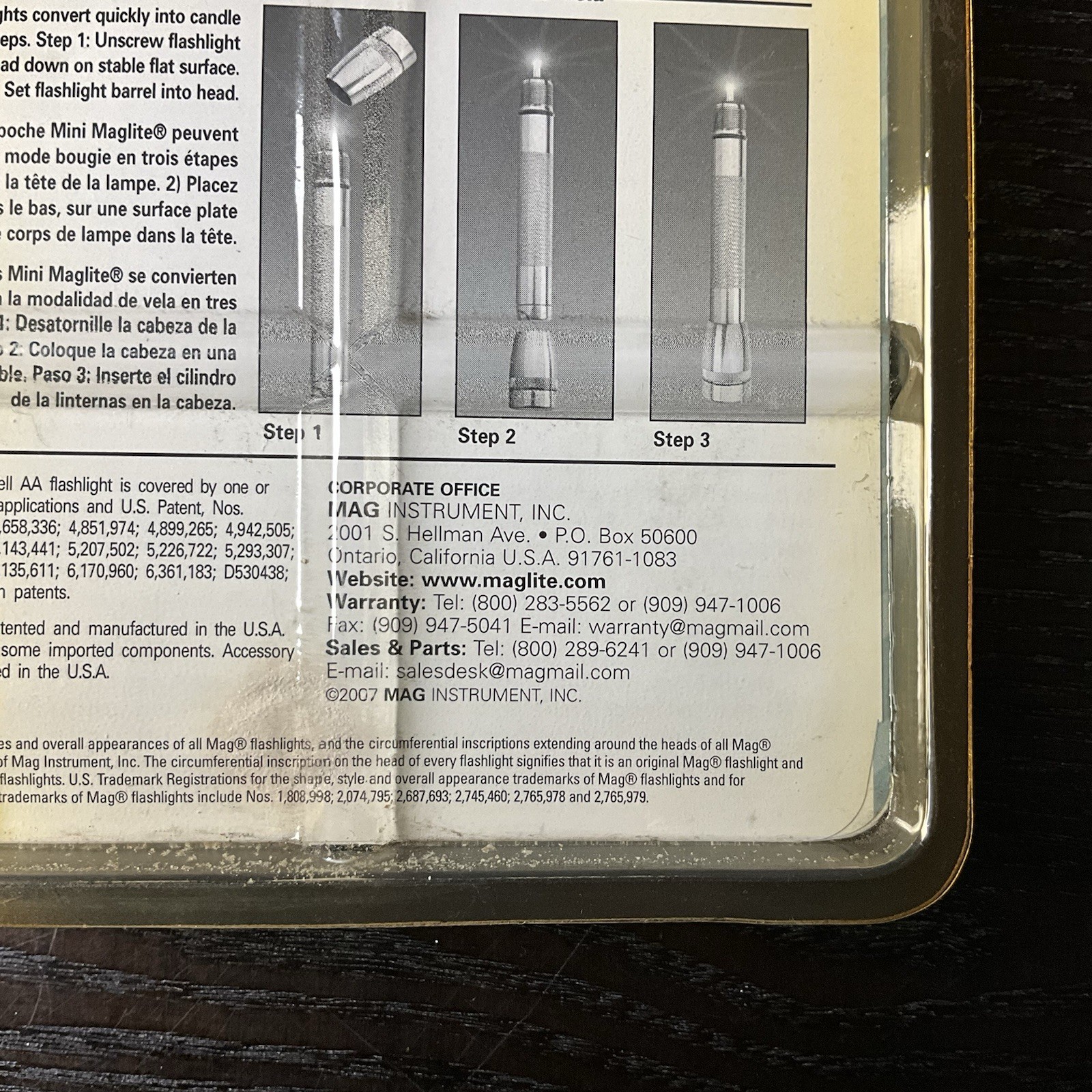 Vintage Mag-Lite MINI Flashlight AA Super-Bright Krypton Lamp NEW OLD STOCK