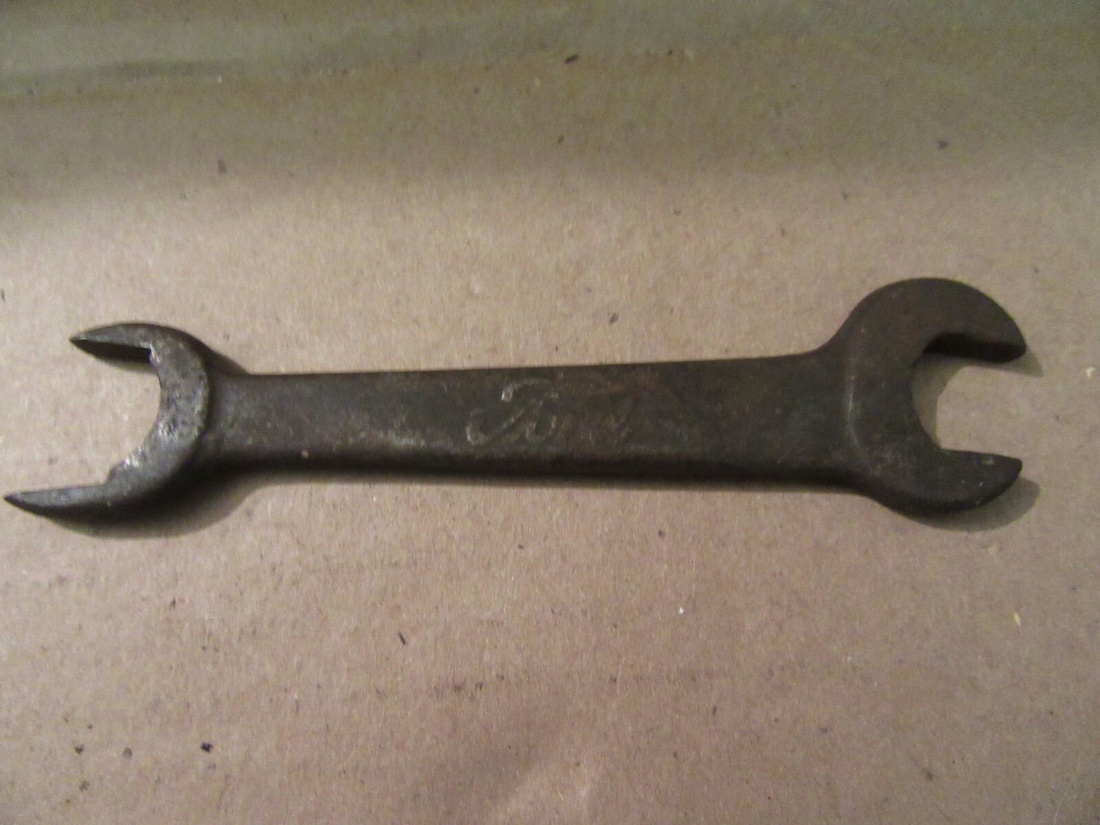 Vintage Ford Script T-1917 Double Open End Wrench With Rare Shaped Open End