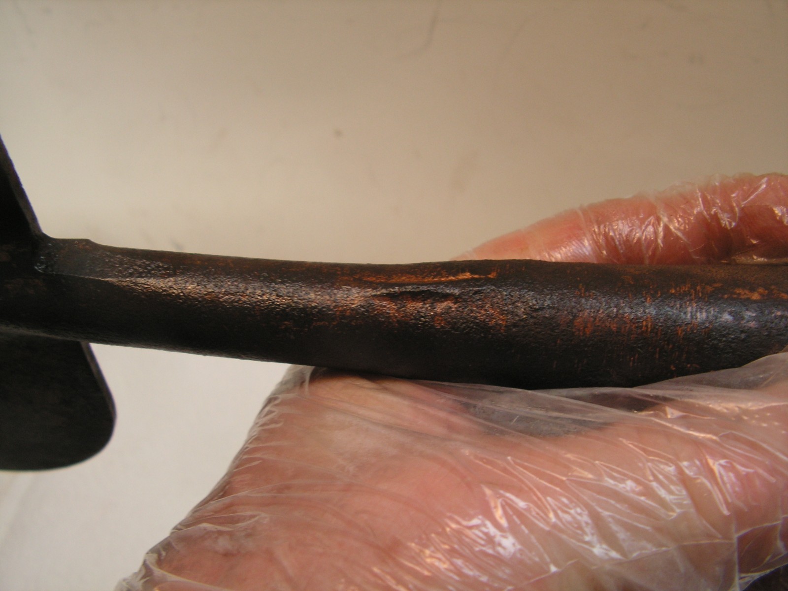 Vintage Rare Old Scraper 6 7/8″ X 5 1/4″ Tool Head 12 5/8″ Long 1 1/8″ inside ho