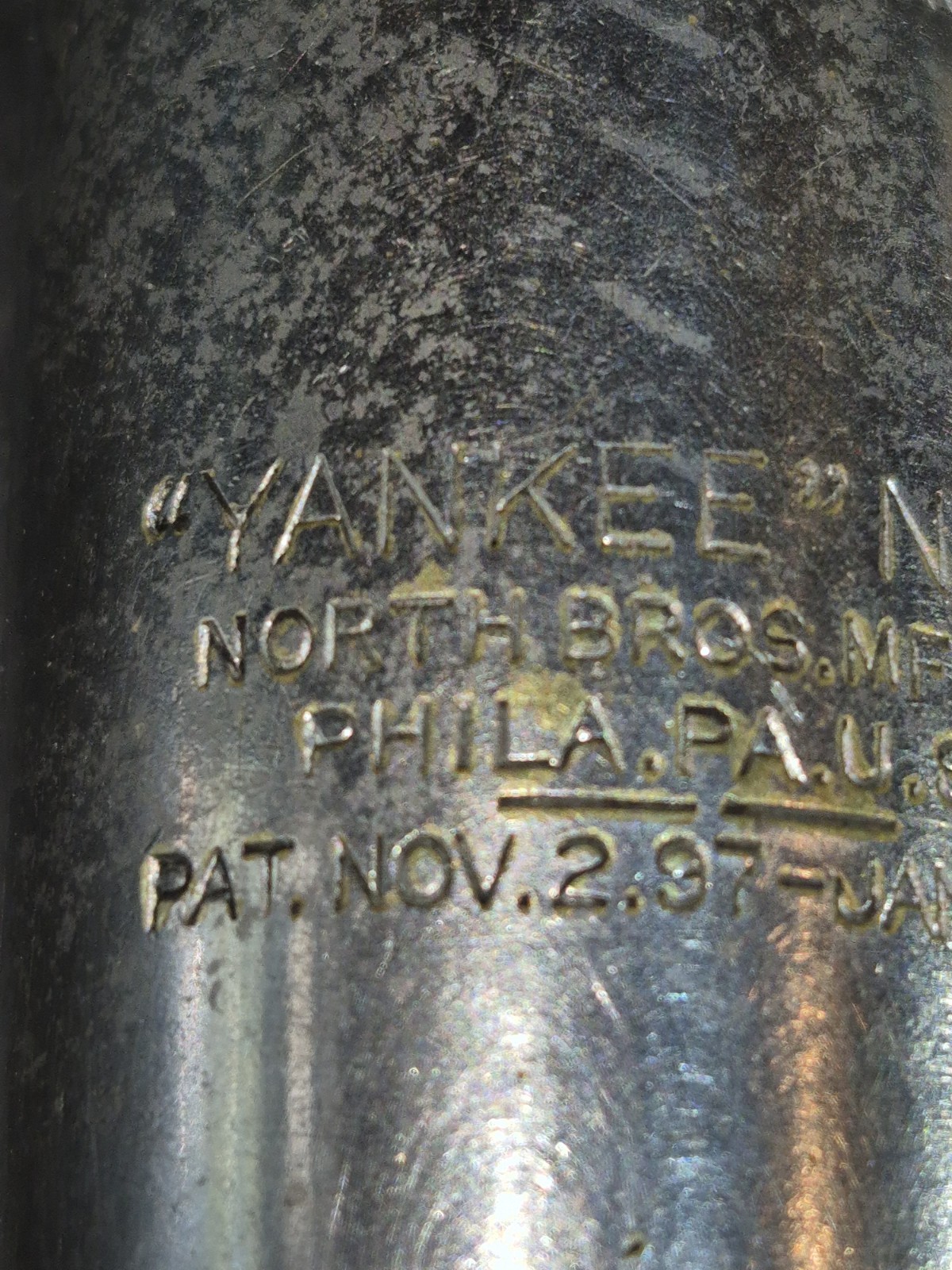 NORTH BROS Mfg Co YANKEE NO. 40 Push Ratcheting Drill U.S.A. Philadelphia, PA.