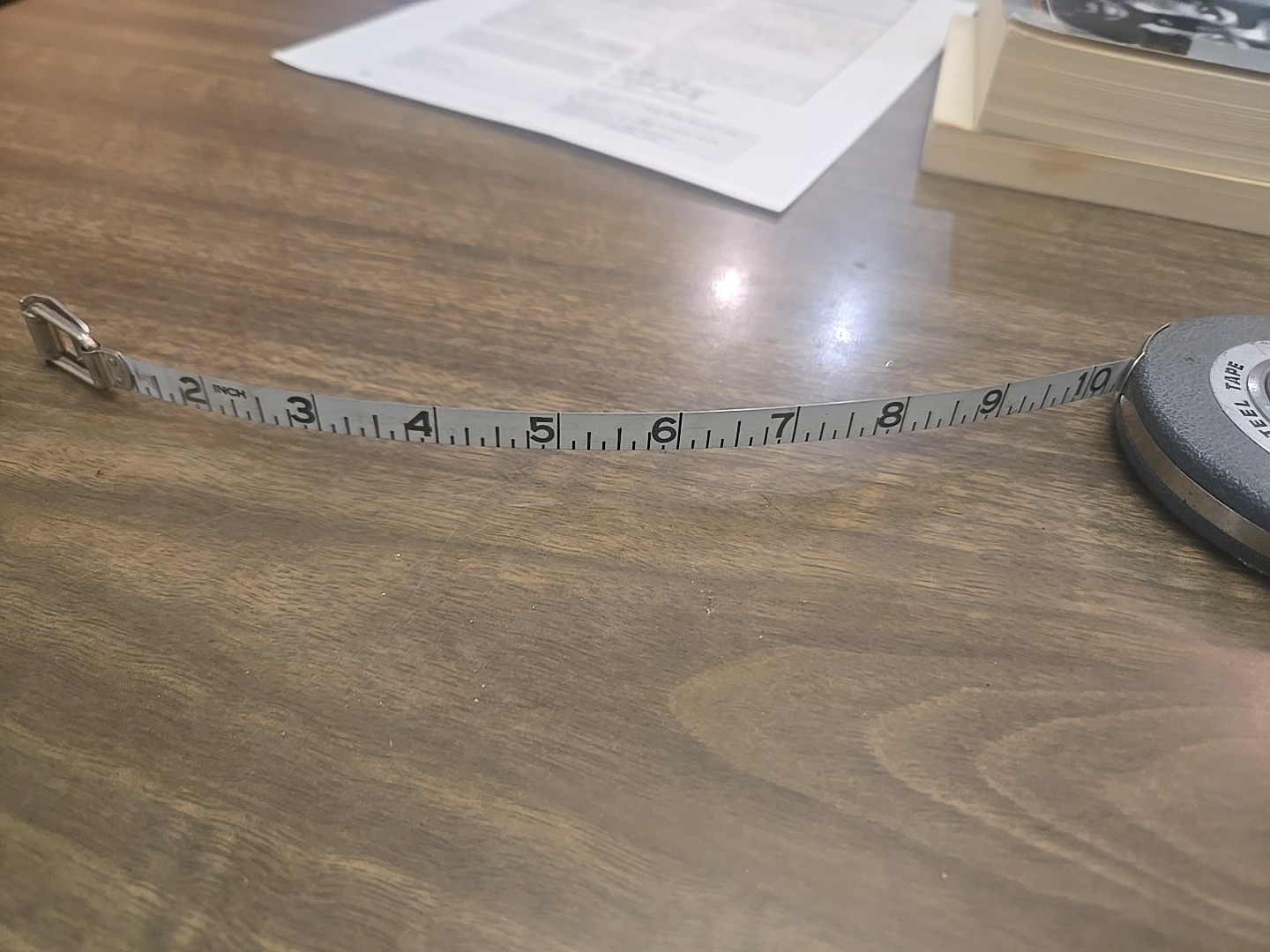 Vintage Lufkin HW50 50 Feet White Steel Tape Measure Gray Case USA 3 Inch