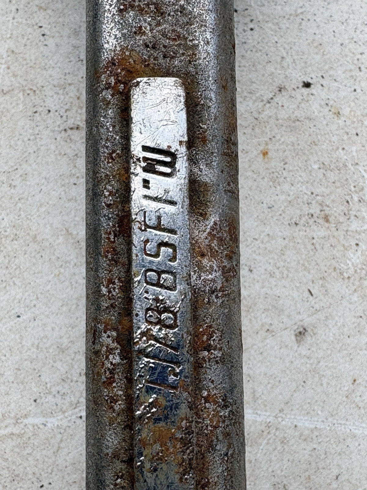 Garringtons Red Diamond Ring Spanner 1” X 7/8 W Whitworth