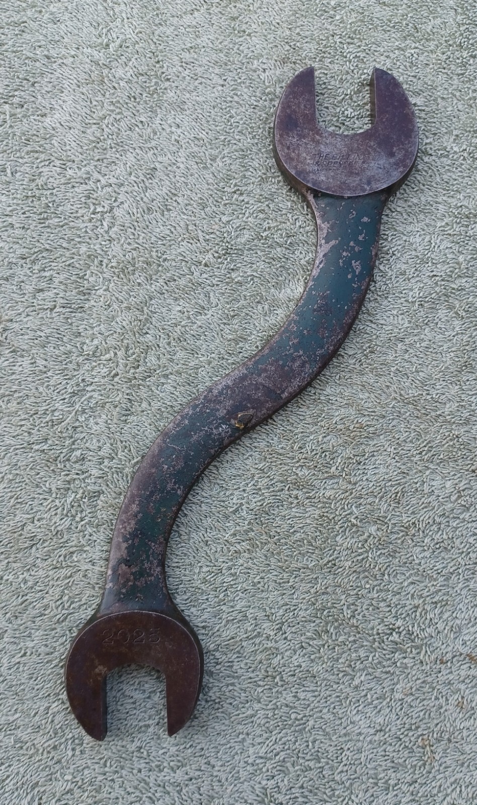 Vintage Billings & Spencer #2025 S-Shaped Open End Wrench