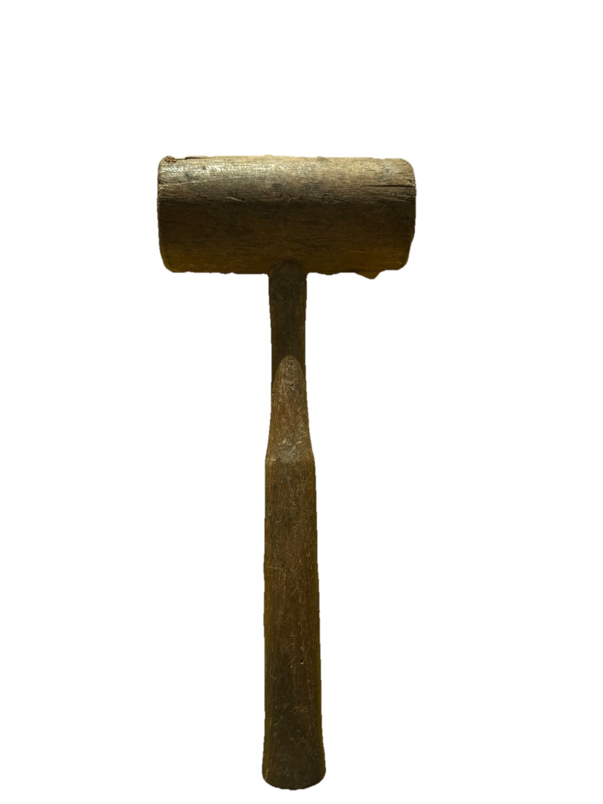 Antique Wooden Mallet Hammer Rustic Farm Wood Shop Tool Vintage 13″ long