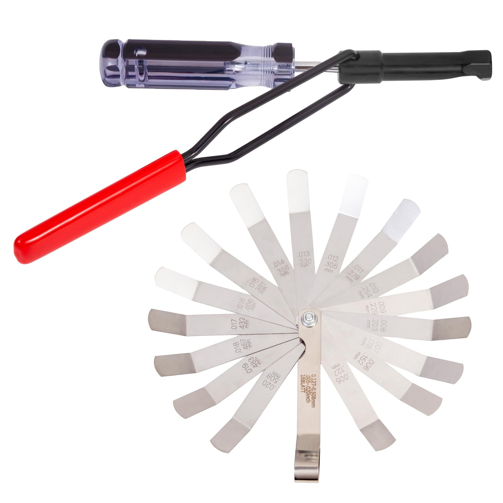 Valve Adjustment Tool 10mm Jam Nut W/ Angled Feeler Gauge For Honda Toyota 1PC
