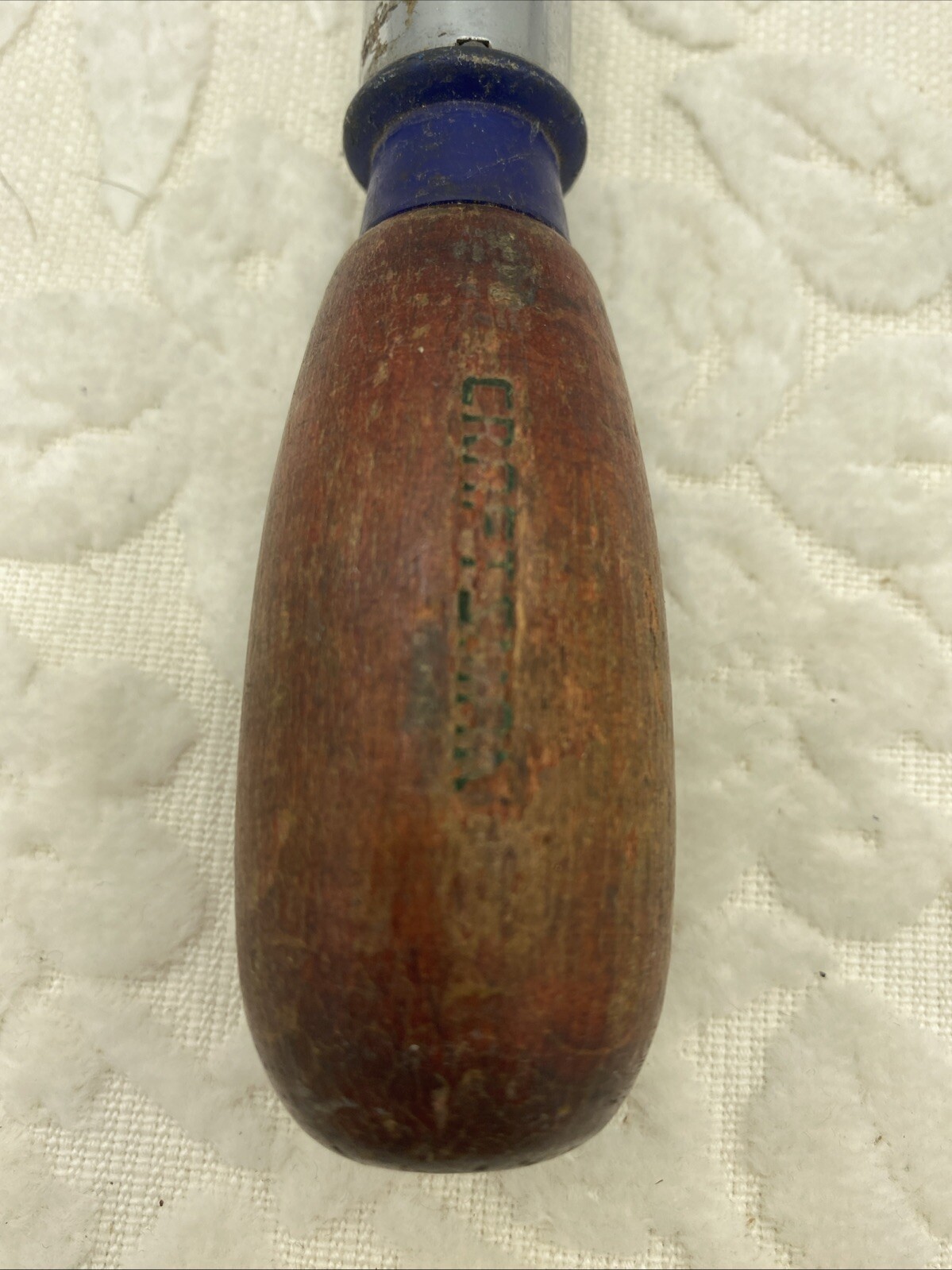 Vintage Craftsman Screwdriver Spiral Push West Germany Wood Handle 8.5”