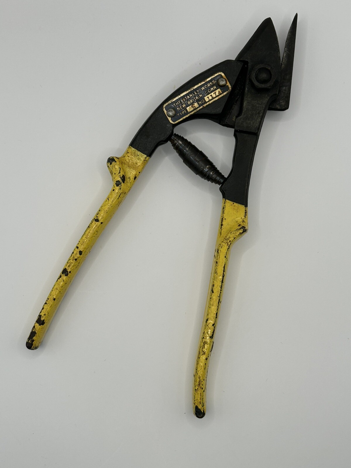 Vintage STANLEY WORKS Metal Banding Strap Cutter Cutting Tool TYPE S No. 1174