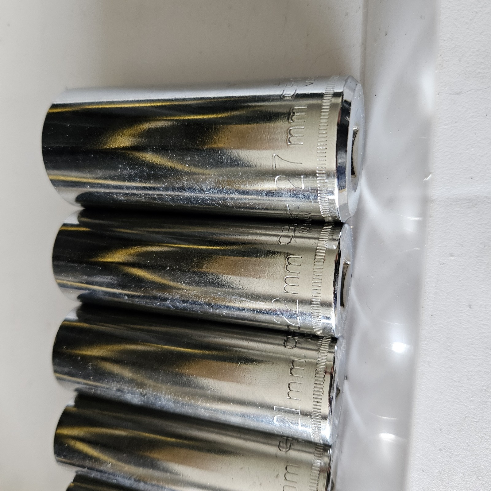 Vintage Craftsman USA Lot Of 6 Deep 1/2 Drive -v- G Socket Tool 12pt